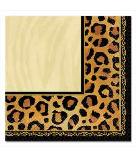 Leopard 'Safari Chic' Animal Print Lunch Napkins (16ct)