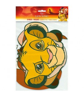 Lion King 'Simba and Nala' Paper Masks (8ct)
