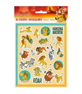Lion King 'Simba and Nala' Stickers (4 sheets)
