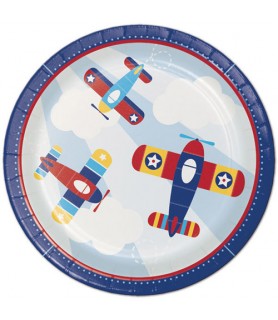 1st Birthday 'Little Flyer' Large Paper Plates (8ct)