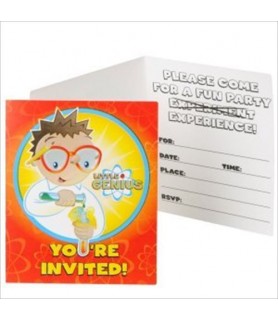 Little Genius Invitations w/ Envelopes (8ct)