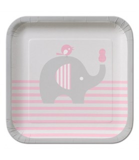 Baby Shower 'Little Peanut Girl' Small Paper Plates (8ct)
