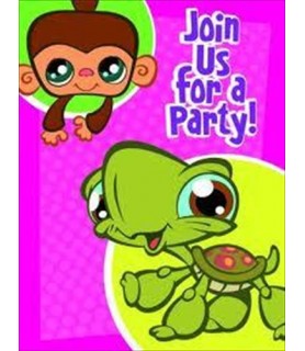 Littlest Pet Shop Invitations and Thank You Notes w/ Env. (8ct)