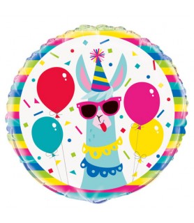 Llama Birthday Foil Mylar Balloon (1ct)