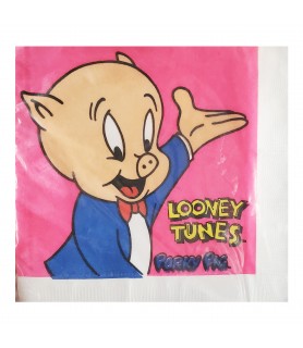 Looney Tunes Vintage Porky Pig Small Napkins (16ct)