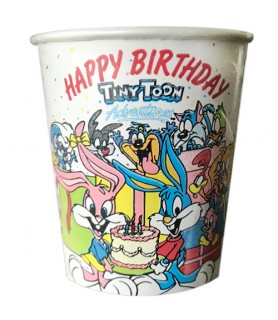 Tiny Toon Adventures Vintage 1992 Happy Birthday 7oz Paper Cups (8ct)