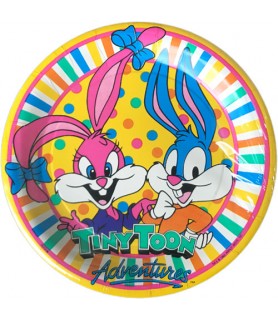 Tiny Toon Adventures Vintage 1992 Large Paper Plates (8ct)
