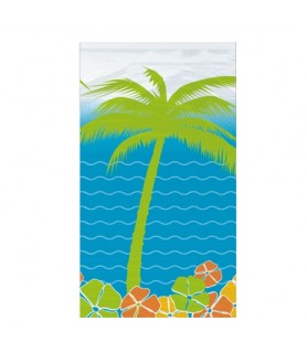 Hawaiian Luau 'Island Paradise' Plastic Table Cover (1ct)