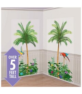 Palm Trees Scene Setter Wall Decorations (2pc)