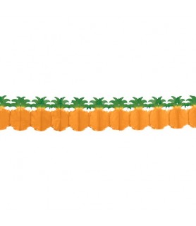 Hawaiian Luau Pineapple Tissue Garland (12ft)