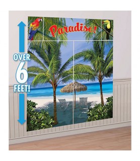 Paradise Palm Trees Wall Poster Decorating Kit (5pc)