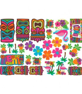 Hawaiian Luau Tiki Cutout Decorations (30pc)