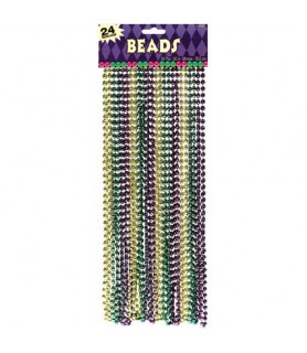 Mardi Gras Bead Necklaces (24ct)