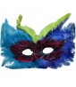 Mardi Gras Feather Mask Style 7 (1ct)