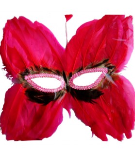 Mardi Gras Feather Mask Style 8 (1ct)