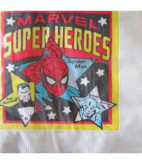 Marvel Super Heroes Vintage 1990 Small Napkins (16ct)