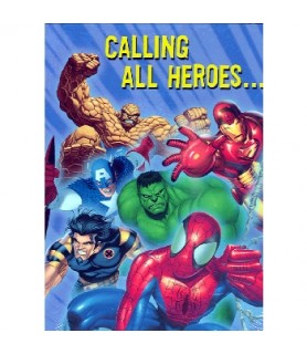 Marvel Heroes Invitations w/ Envelopes (8ct)