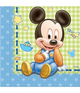 Mickey Mouse 1st Birthday Lunch Napkins (20ct)