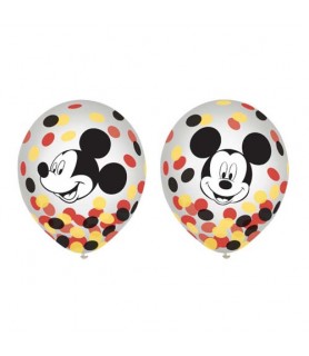 Mickey Mouse 'Forever' Confetti Filled Latex Balloons (6ct)