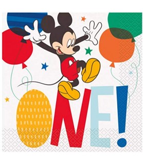 Mickey Mouse Disney Baby 1st Birthday Lunch Napkins (16ct)
