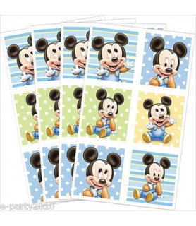 Mickey Mouse 1st Birthday Stickers (4 sheets)