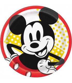 Mickey Mouse 'Retro' Large Paper Plates (8ct)