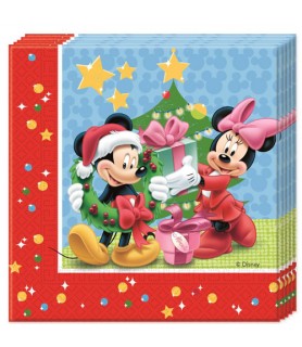 Mickey Mouse 'Christmas' Lunch Napkins (20ct)