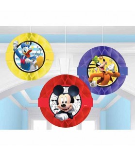 Mickey Mouse 'On the Go' Honeycomb Decorations (3pc)