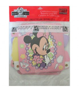 Minnie Mouse Vintage Happy Birthday Banner (1ct)