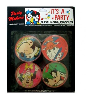 Mickey Mouse Vintage Patience Puzzles / Favors (4ct)