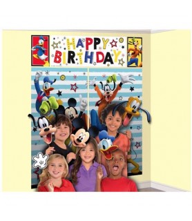 Mickey Mouse 'On the Go' Wall Poster Decorating Kit w/ Photo Props (17pc)