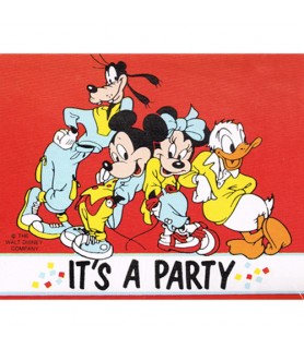 Mickey Mouse Vintage 1987 'It's a Party!' Invitations w/ Envelopes (8ct)