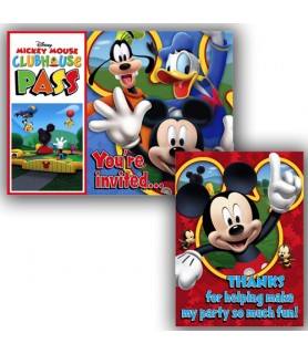 Mickey Mouse 'Playtime' Invitations and Thank You Notes w/ Envelopes (8ct ea.)