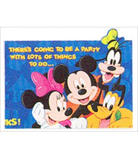 Mickey Mouse 'Disney Gang' Invitations w/ Env. (8ct)