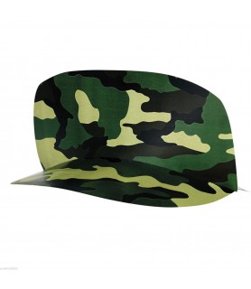 Military Camouflage Paper Party Hats (8ct)