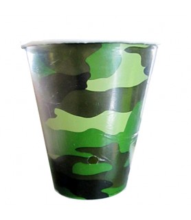 Military Camouflage 9oz Paper Cups (8ct)