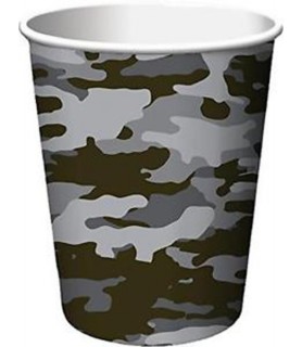 Military Camouflage 'Operation Camo' 9oz Paper Cups (8ct)