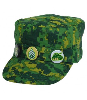 Military Camouflage Deluxe Hat w/ Buttons (1ct)