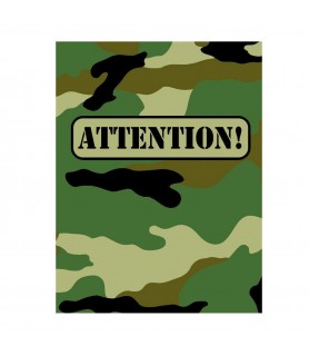 Military Camouflage Invitations (8ct)