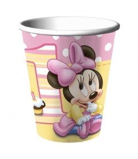 Minnie Mouse 1st Birthday 9oz Paper Cups (8ct)