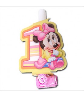 Minnie Mouse 1st Birthday Blowouts (8ct)