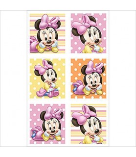 Minnie Mouse 1st Birthday Stickers (4 sheets)