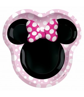Minnie Mouse 'Forever' Extra Large Shaped Paper Plates (8ct)