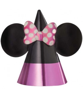 Minnie Mouse 'Forever' Paper Cone Hats (8ct)