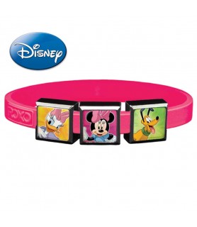 3-Charm Disney Classics ROXO Bracelet (Size Small, Pink Band)