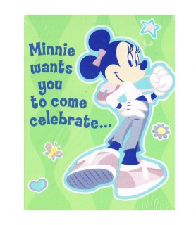 Minnie Mouse 'Glamour Minnie' Invitations w/ Envelopes (8ct)