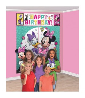 Minnie Mouse 'Happy Helpers' Wall Poster Decorating Kit w/ Photo Props (17pc)
