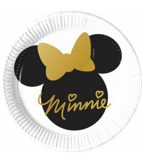Minnie Mouse 'Gold' Small Paper Plates (8ct)