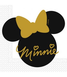 Minnie Mouse 'Gold' Lunch Napkins (20ct)
