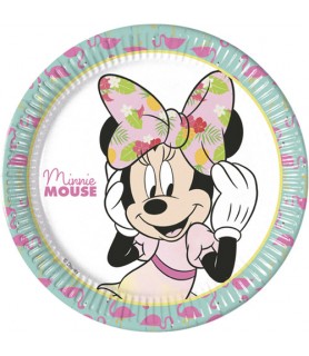 Minnie Mouse 'Tropical' Large Paper Plates (8ct)